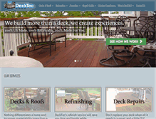 Tablet Screenshot of decktec.com